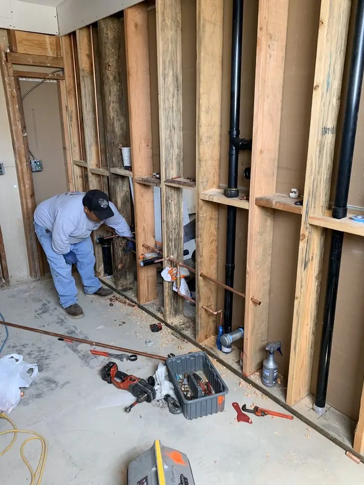 Commercial rough-in plumbing for Water Heater Replacement in Lisbon